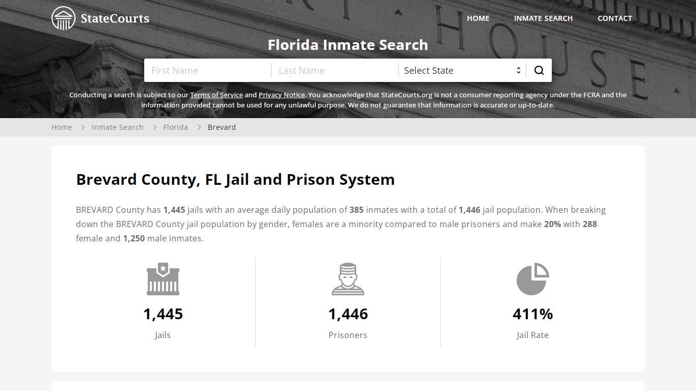 Brevard County, FL Inmate Search - StateCourts